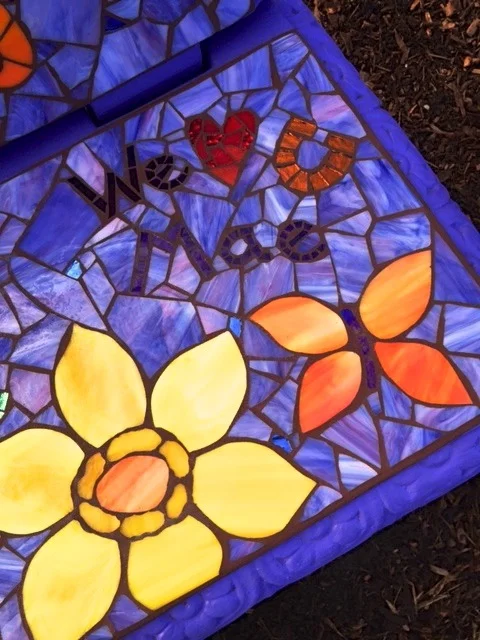 RACHEL RODI MOSAICS — Madeline's Mosaic Bench
